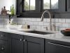 DELTA Kate Single Handle Pull-Down Kitchen Faucet with Soap Dispenser — Stainless
