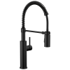 DELTA Antoni Single-Handle Pull-Down Spring Kitchen Faucet — Matte Black