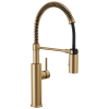 DELTA Antoni Single-Handle Pull-Down Spring Kitchen Faucet — Champagne Bronze