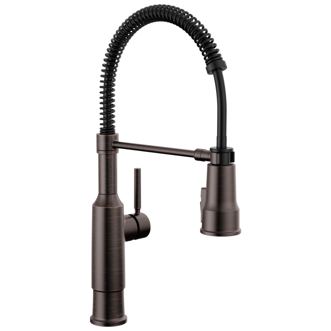 DELTA Theodora Single-Handle Pull-Down Spring Kitchen Faucet — Venetian Bronze