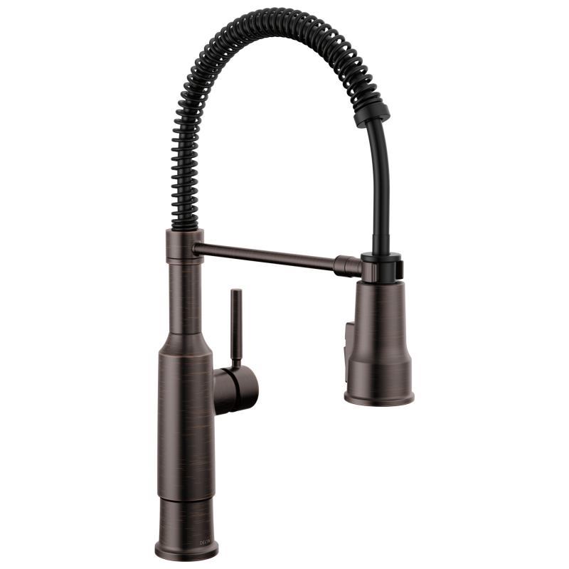 DELTA Theodora Single-Handle Pull-Down Spring Kitchen Faucet — Venetian Bronze