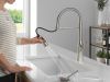 DELTA Ermelo Single Handle Pull-Down Kitchen Faucet With Spring Spout — Stainless