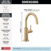 DELTA Other Contemporary Round Beverage Faucet — Champagne Bronze