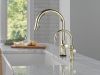 DELTA Other Contemporary Round Beverage Faucet — Polished Nickel