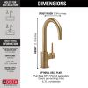 DELTA Trinsic True Bar Limited Swivel — Champagne Bronze
