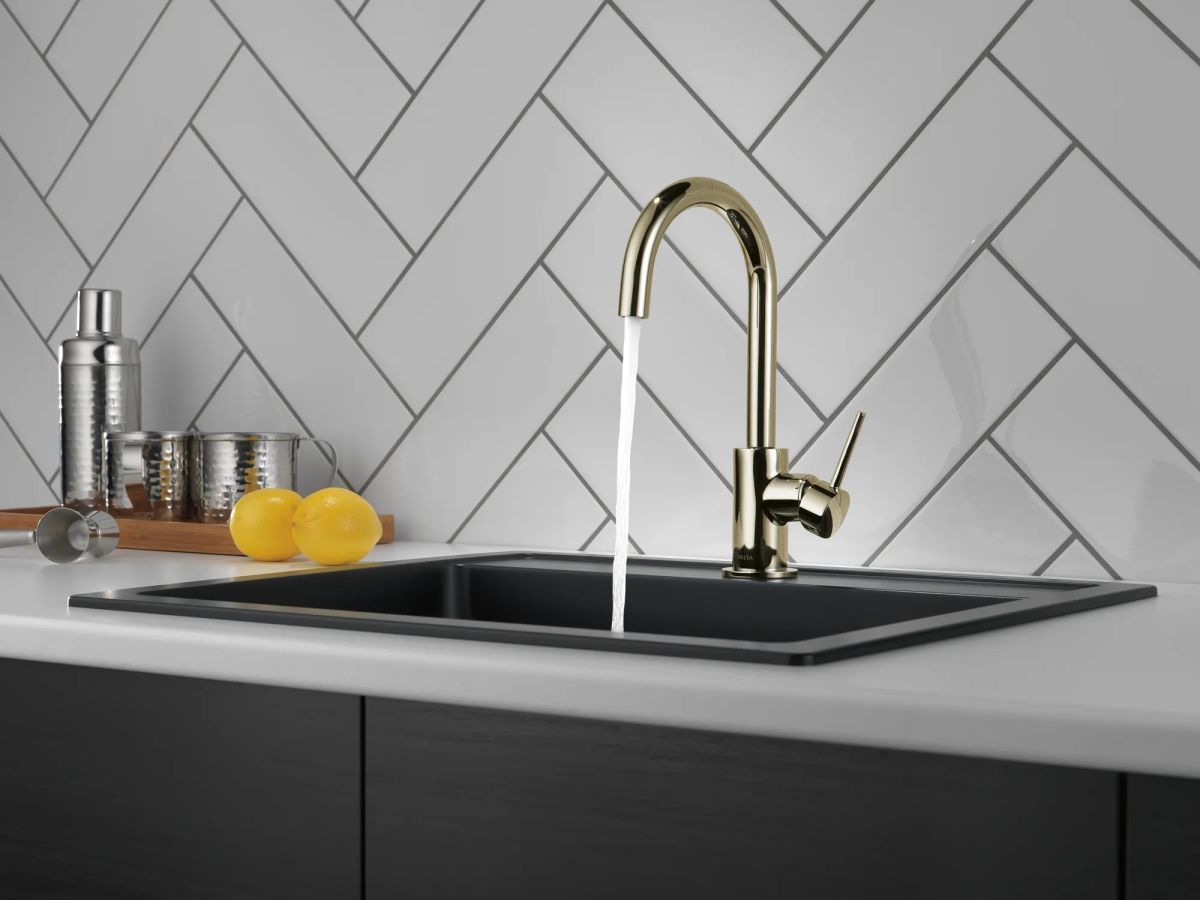 DELTA Trinsic True Bar Limited Swivel — Polished Nickel