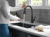 DELTA Lenta Single-Handle Pull-Down Kitchen Faucet with Touch2O Technology — Matte Black