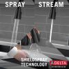 DELTA Lenta Single-Handle Pull-Down Kitchen Faucet with Touch2O Technology — Matte Black