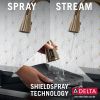 DELTA Lenta Single-Handle Pull-Down Kitchen Faucet with Touch2O Technology — Champagne Bronze