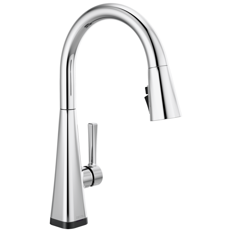 DELTA Lenta Single-Handle Pull-Down Kitchen Faucet with Touch2O Technology — Chrome