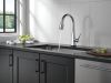 DELTA Lenta Single-Handle Pull-Down Kitchen Faucet with Touch2O Technology — Chrome