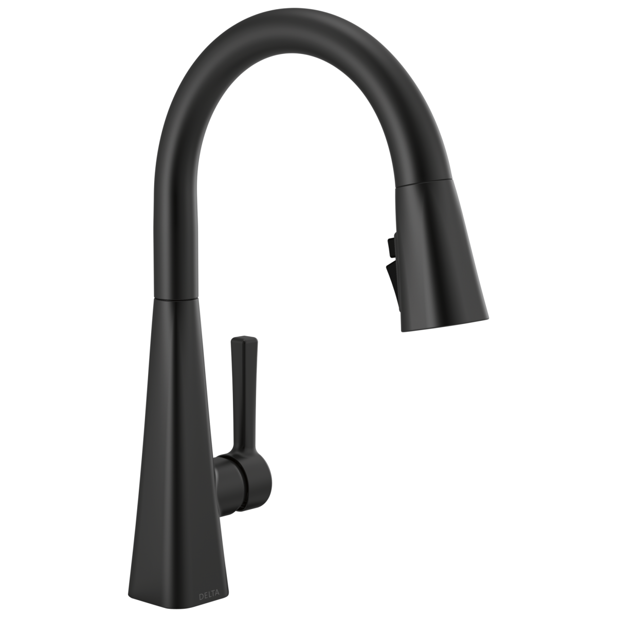 DELTA Lenta Single-Handle Pull-Down Kitchen Faucet — Matte Black