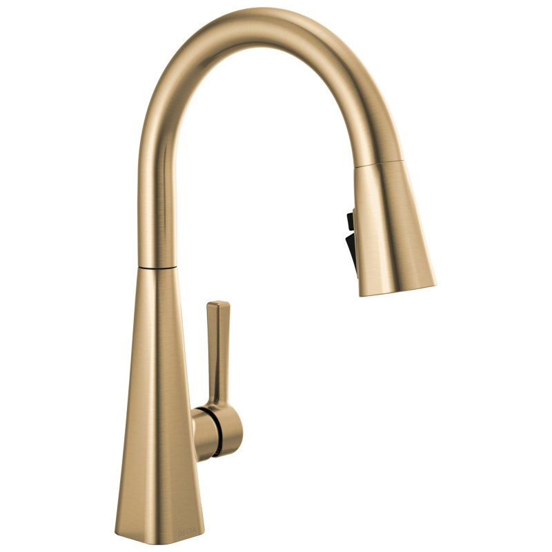 DELTA Lenta Single-Handle Pull-Down Kitchen Faucet — Champagne Bronze