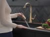 DELTA Lenta Single-Handle Pull-Down Kitchen Faucet — Champagne Bronze
