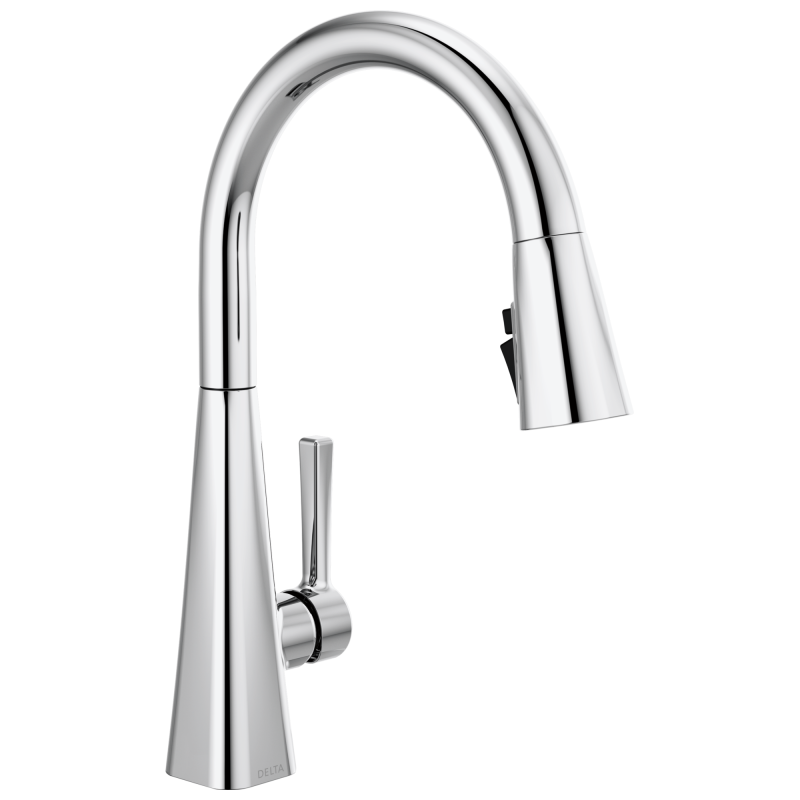 DELTA Lenta Single-Handle Pull-Down Kitchen Faucet — Chrome