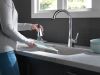 DELTA Lenta Single-Handle Pull-Down Kitchen Faucet — Chrome