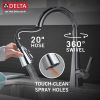 DELTA Lenta Single-Handle Pull-Down Kitchen Faucet — Chrome