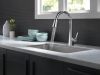 DELTA Lenta Single-Handle Pull-Down Kitchen Faucet — Chrome