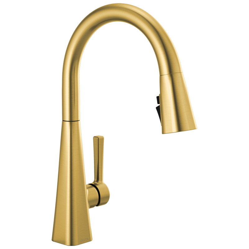 DELTA Lenta Single-Handle Pull-Down Kitchen Faucet — Brushed Gold