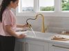 DELTA Lenta Single-Handle Pull-Down Kitchen Faucet — Brushed Gold