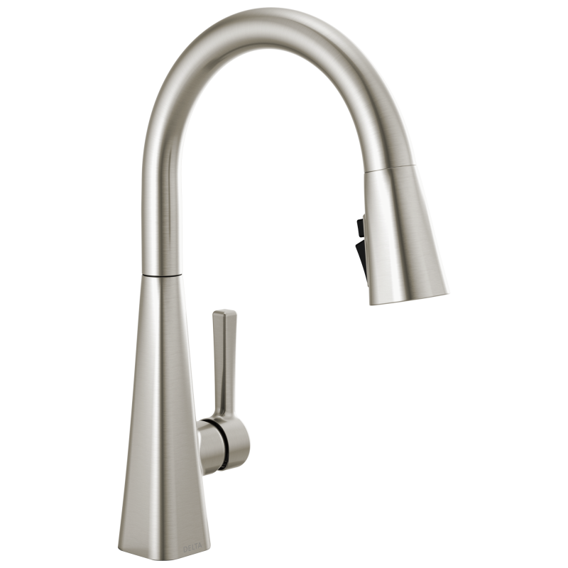DELTA Lenta Single-Handle Pull-Down Kitchen Faucet — Spotshield Stainless