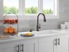 DELTA Hazelwood Single Handle Pull-Down Kitchen Faucet with Soap Dispenser and ShieldSpray Technology — Venetian Bronze