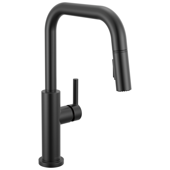 DELTA Nicoli Single Handle Pull-Down Kitchen Faucet — Matte Black
