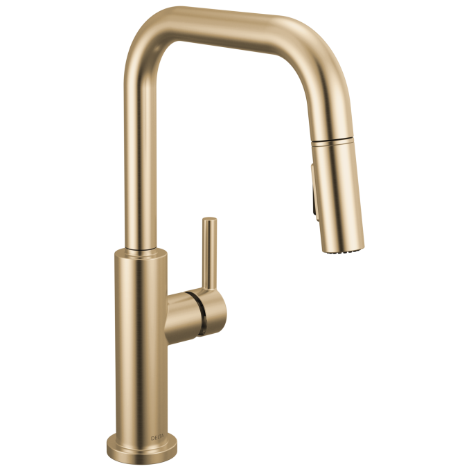 DELTA Nicoli Single Handle Pull-Down Kitchen Faucet — Champagne Bronze