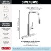DELTA Nicoli Single Handle Pull-Down Kitchen Faucet — Chrome