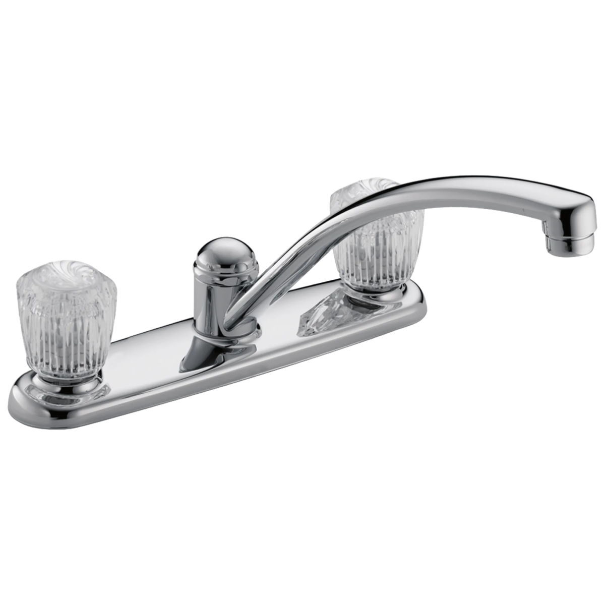 DELTA 2100 / 2400 Series Two Handle Kitchen Faucet — Chrome