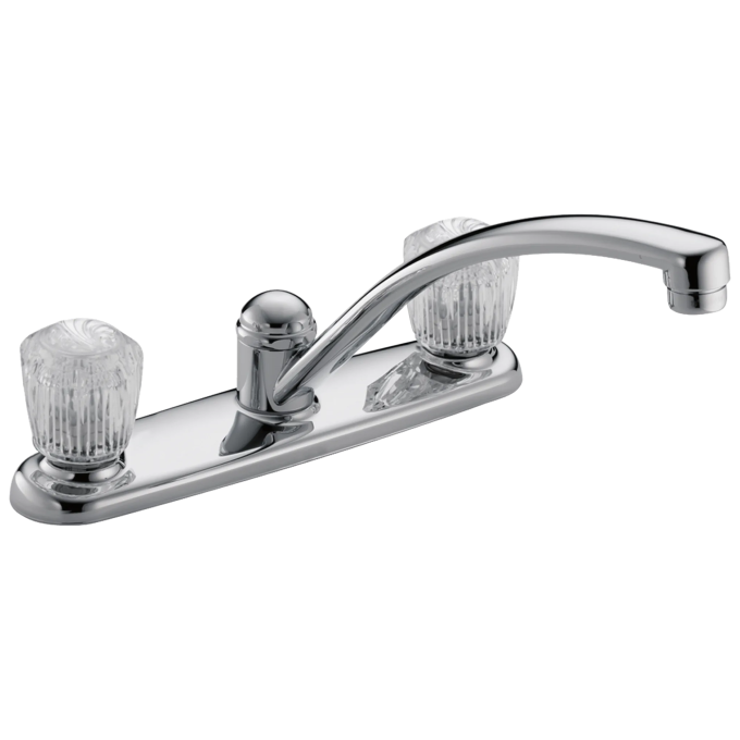 DELTA 2100 / 2400 Series Two Handle Kitchen Faucet — Chrome