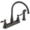 DELTA Windemere Two Handle Kitchen Faucet — Oil Rubbed Bronze