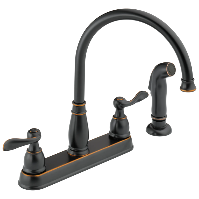 DELTA Windemere Two Handle Kitchen Faucet — Oil Rubbed Bronze