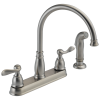 DELTA Windemere Two Handle Kitchen Faucet — Stainless