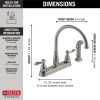 DELTA Windemere Two Handle Kitchen Faucet — Stainless