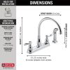 DELTA Windemere Two Handle Kitchen Faucet — Chrome
