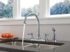 DELTA Cassidy Two Handle Kitchen Faucet with Spray — Arctic Stainless