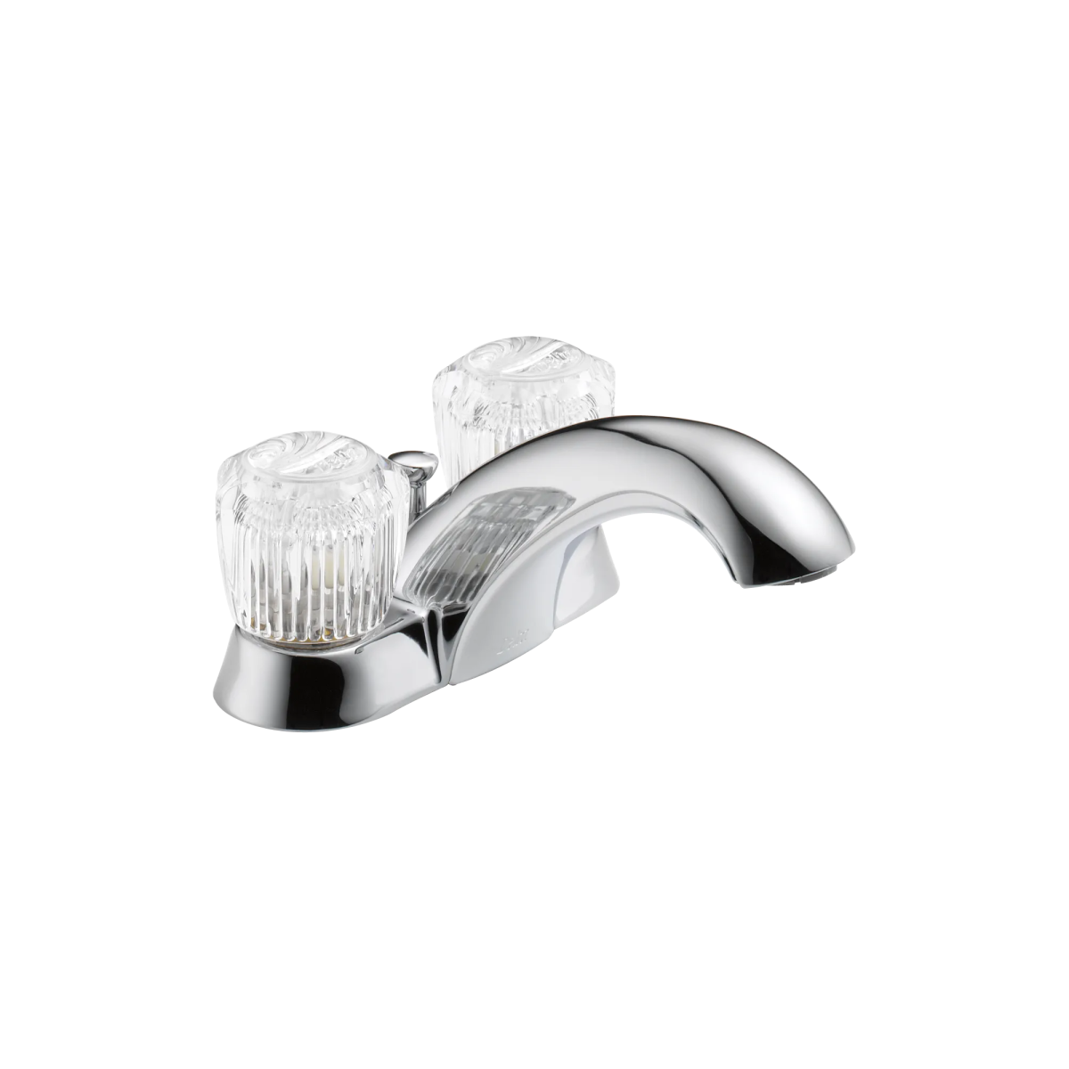 DELTA Classic Two Handle Tract-Pack Centerset Bathroom Faucet — Chrome