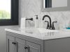 DELTA Kayra Two Handle Centerset Bathroom Faucet — Matte Black