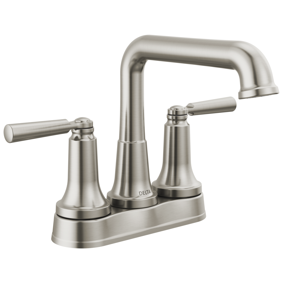 DELTA Saylor Two Handle Centerset Bathroom Faucet — Stainless