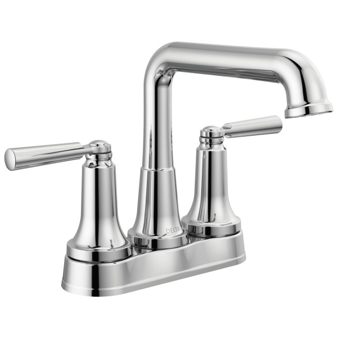 DELTA Saylor Two Handle Tract-Pack Centerset Bathroom Faucet — Chrome