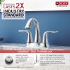 DELTA Lahara Two Handle Centerset Bathroom Faucet — Chrome