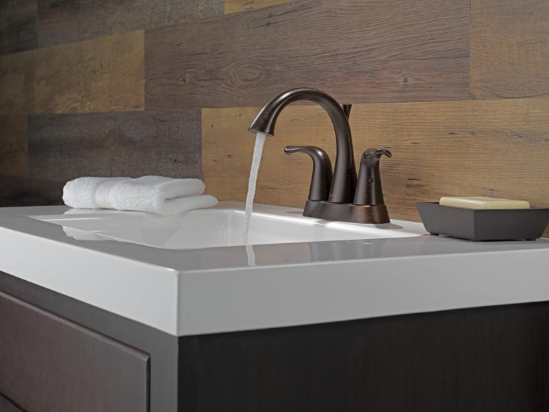DELTA Lahara Two Handle Centerset Bathroom Faucet — Venetian Bronze