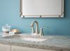 DELTA Lahara Two Handle Centerset Bathroom Faucet — Stainless