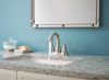 DELTA Lahara Two Handle Centerset Bathroom Faucet — Stainless