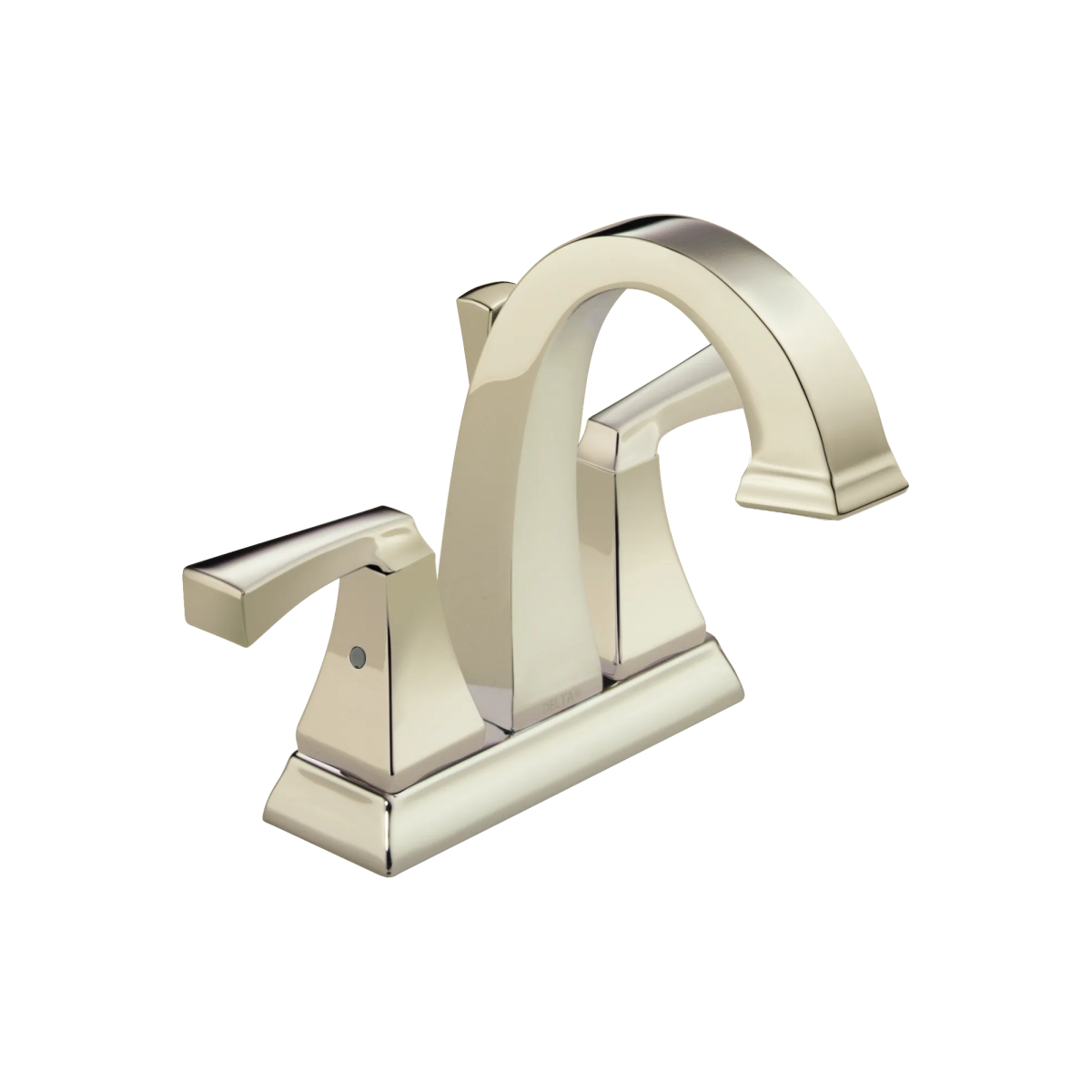 DELTA Dryden Two Handle Centerset Bathroom Faucet — Polished Nickel