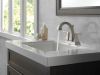 DELTA Dryden Two Handle Centerset Bathroom Faucet — Stainless