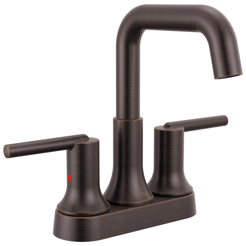 DELTA Trinsic Centerset Bathroom Faucet — Venetian Bronze