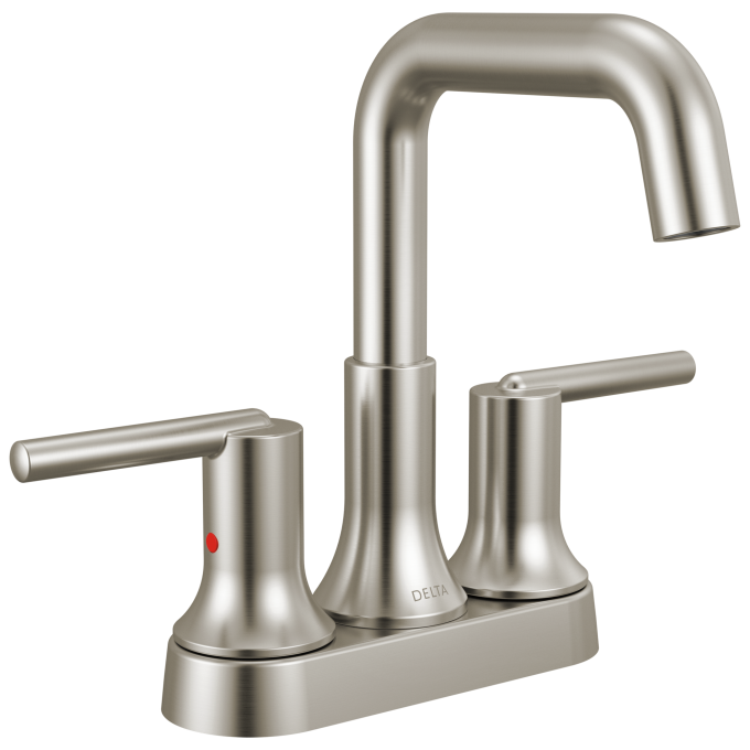 DELTA Trinsic Centerset Bathroom Faucet — Stainless