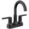 DELTA Trinsic Two Handle Centerset Bathroom Faucet — Matte Black